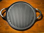 Grillplaat van gietijzer 27 cm, Huis en Inrichting, Keuken | Potten en Pannen, Ophalen of Verzenden, Zo goed als nieuw, Gietijzer