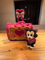 Mini Mouse kat Figaro met reismand, Ophalen of Verzenden, Gebruikt, Poes