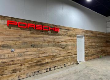 Porsche-bord embleem logo-muurbord Schild reclame 911 718 GT beschikbaar voor biedingen