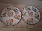 Vakkenborden, fondueborden,handig voor kieskeurige peuters:), Ophalen of Verzenden, Overige stijlen, Bord(en)