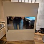 Vintage Medicijnkastje met Spiegel, Minder dan 50 cm, Vintage, Ophalen of Verzenden, Glas