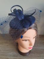 Donkerblauw dopje/ hoed/ fascinator, Ophalen of Verzenden, Zo goed als nieuw