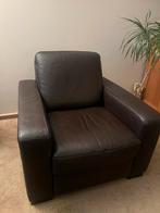leren fauteuil bruin, Huis en Inrichting, Fauteuils, Ophalen, Zo goed als nieuw, Leer, 75 tot 100 cm