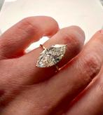 Gouden ring met een VS1 diamant van maar liefst 5.00 caraat!, Geel, Nieuw, Ophalen of Verzenden, 17 tot 18
