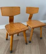 Gispen Schildpad vintage houten schoolstoeltjes uit 1979, Antiek en Kunst, Ophalen