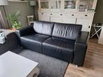 Pronto zwart leren bank, Ophalen, 150 tot 200 cm, Tweepersoons, Zo goed als nieuw