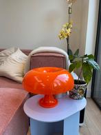 Neon oranje donut paddenstoel lamp, statement piece nieuw, Minder dan 50 cm, Nieuw, Kunststof, Ophalen of Verzenden