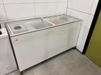 Vrieskist met glazen schuifdeuren., Witgoed en Apparatuur, Vriezers en Diepvrieskisten, Vrieskist, Gebruikt, Vrijstaand, 90 cm of meer