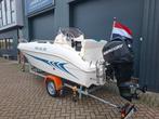 NIEUWSTAAT! Prins 480 + Mercury 60PK INJECTIE, Watersport en Boten, Ophalen of Verzenden, Minder dan 70 pk, 3 tot 6 meter, Buitenboordmotor
