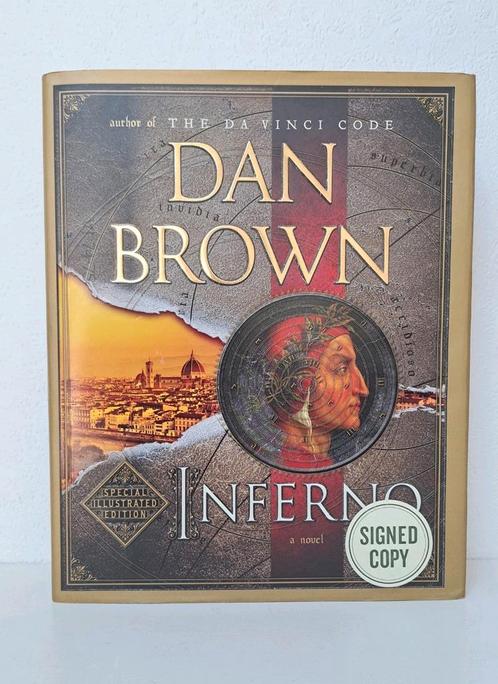 Signed Illustrated First Edition boek Inferno Dan Brown., Boeken, Thrillers, Amerika, Ophalen of Verzenden