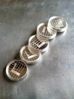 5 Zilveren Guldens 2001 FDC, Postzegels en Munten, Munten | Nederland, 1 gulden, Setje, Koningin Beatrix, Zilver