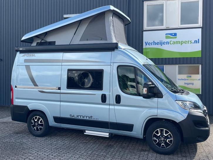 Possl Summit 540 met HEFDAK, compact, vol opties, topstaat!!, Caravans en Kamperen, Campers, Bedrijf, tot en met 5, Buscamper of Camperbus