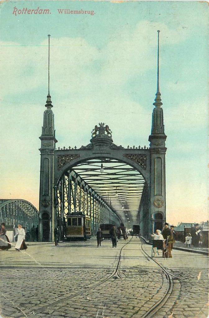 701381001 Rotterdam Willemsbrug, Verzamelen, Ansichtkaarten | Nederland, Zuid-Holland, Voor 1920, Verzenden