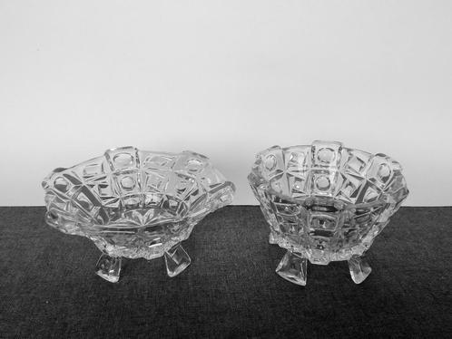2 Schaaltjes Libochovice Persglas Art Deco, Antiek en Kunst, Antiek | Glas en Kristal, Ophalen of Verzenden