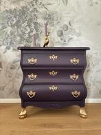 Prachtig paars Buikkastje ~ ladekastje met Gouden Details, Ophalen, Minder dan 50 cm, Gebruikt, T