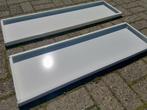 Metalen legplanken LxBxD: 90x30x3 / 100x30x3 (27 stuks)., Ophalen, Gebruikt