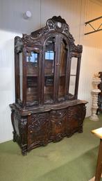 Rijk bewerkte antieke barok vitrine, Ophalen