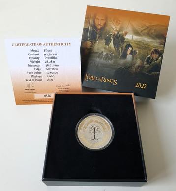 Malta 10 Euro 2022 The Lord of the Rings Zilver Proof beschikbaar voor biedingen
