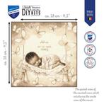 Telpakket kit Baby in hangmatje met vlinders PN-0202504, Ophalen of Verzenden, Nieuw, Handborduren, Borduurpakket
