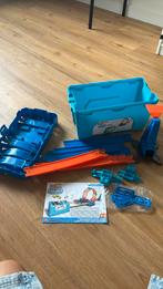 Hotwheels racebaan, track builder unlimited, Ophalen, Racebaan, Zo goed als nieuw, Hot Wheels