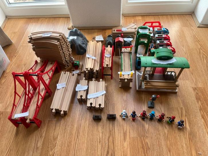 Grote BRIO houten treinbaan, Kinderen en Baby's, Speelgoed | Houten speelgoed, Gebruikt, Ophalen