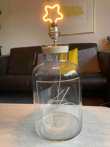 Maison Atmosphere Groot Glas Vaas Tafellamp Vloerlamp  beschikbaar voor biedingen