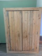 Stoere kledingkast van steigerhout, Huis en Inrichting, Gebruikt, Ophalen of Verzenden, Robuust landelijk industrieel, 170 cm of meer
