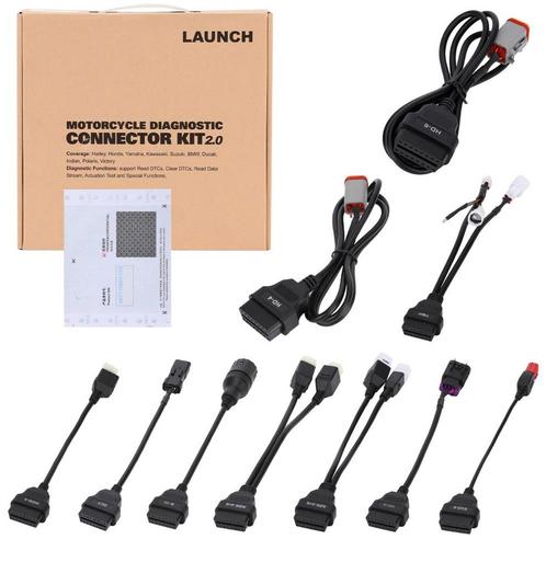 Launch x431 motorfiets uitbreiding set moto diag service, Auto diversen, Autogereedschap, Ophalen of Verzenden