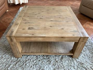 Salontafel 90 x 90 hout beschikbaar voor biedingen