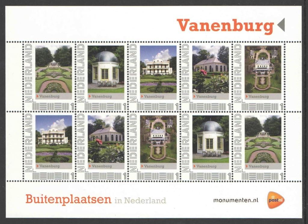 Postzegels Buitenplaatsen in Nederland: Vanenburg, Ophalen of Verzenden, Na 1940, Postfris