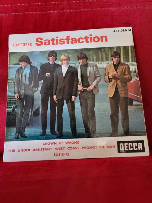 Rolling Stones Satisfaction (Franse persing), Cd's en Dvd's, Vinyl Singles, Zo goed als nieuw, Single, Pop, 7 inch, Ophalen of Verzenden