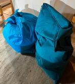 2 Blauwe Zitzakken - Kids Sinterklaas/Kerst, Ophalen, Gebruikt, Blauw, Zitzak