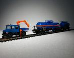 Roco 44170 + 46706 DB Unimog rail-road + Wacker Chemie set, Hobby en Vrije tijd, Modeltreinen | H0, Gelijkstroom, Wagon, Ophalen of Verzenden