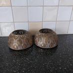 Oosterse waxinelichthouders, Ophalen of Verzenden, Metaal, Kandelaar, Minder dan 25 cm
