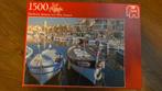 Jumbo puzzel harbour, sanary-sur-mer, france, Hobby en Vrije tijd, Denksport en Puzzels, Ophalen of Verzenden, 500 t/m 1500 stukjes
