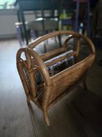 Vintage rotan lectuurmand, Ophalen of Verzenden, Gebruikt