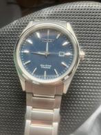 Citizen Eco-Drive Titanium Herenhorloge - Blauwe Wijzerplaat, Staal, Met bandje, Polshorloge, Citizen
