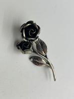 A36 Prachtige zilveren TEKA broche roos, Sieraden, Tassen en Uiterlijk, Antieke sieraden, Ophalen of Verzenden, Zilver, Broche