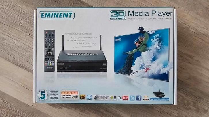 Eminent EM7395 3D Media Speler - Nieuwstaat, Audio, Tv en Foto, Mediaspelers, Ophalen of Verzenden