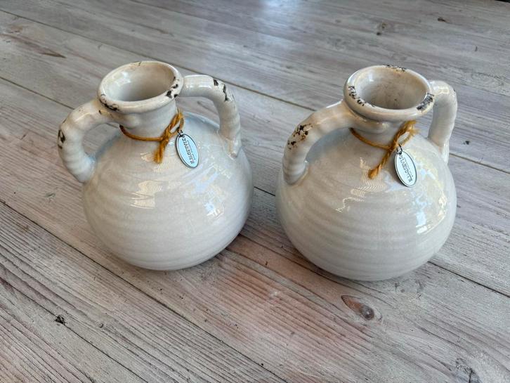 Riverdale Vazen Set - Nieuw, Huis en Inrichting, Woonaccessoires | Vazen, Nieuw, Wit, Minder dan 50 cm, Aardewerk of Porselein