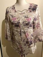 Blouse - Massino Dutti, Verzenden, Zo goed als nieuw, Maat 36 (S), Paars