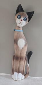 Houten kat circa 94 cm hoog, Antiek en Kunst, Ophalen of Verzenden