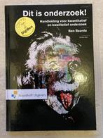 Ben Baarda - Dit is onderzoek!, Boeken, Niet van toepassing, Nieuw, Ophalen of Verzenden, Ben Baarda