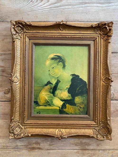 Schilderij The letter, Antiek en Kunst, Kunst | Schilderijen | Klassiek, Ophalen