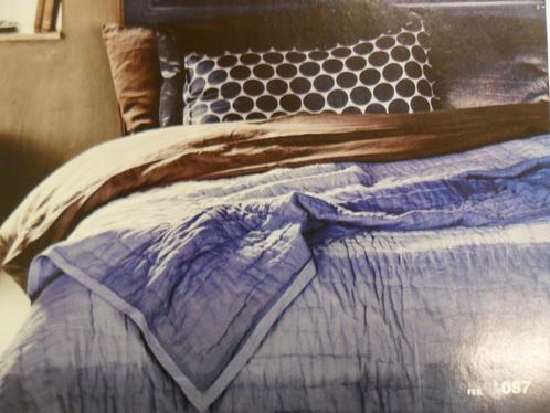 Sukha Bedsprei India blauw katoen 180x240, Huis en Inrichting, Slaapkamer | Beddengoed, Zo goed als nieuw, Deken of Dekbed, Overige maten