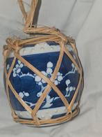 Antieke Chinese Gemberpotje met Blauw-Wit Decor, Ophalen of Verzenden