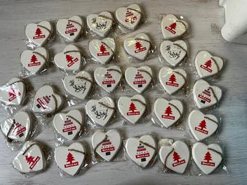 30 stuks houten hartjes voor kerst beschikbaar voor biedingen
