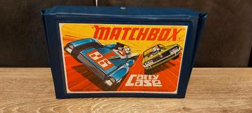 Vintage! Matchbox autokoffer carrycase met auto's beschikbaar voor biedingen