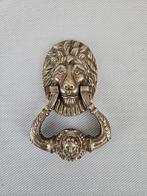 Antieke bronzen Leeuwenkop Deurklopper, Ophalen of Verzenden