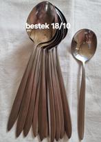 Bestek WP 18/10 gladde spitse handvatten (Germany ?, Huis en Inrichting, Ophalen of Verzenden, Gebruikt, Rvs of Chroom